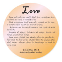 Love 1 Corinthians 13-4 Sticker