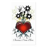 Love 2 :: Grunge Abstract Heart Business Card