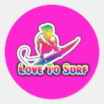 Love 2 Surf Stickers