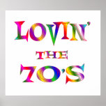 Love 70s Poster posters