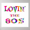 Love 80s Poster posters