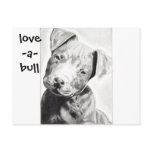 Love-a-bull Pitbull Puppy by Jacob Grimm postcards