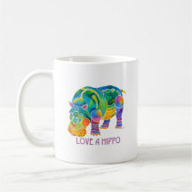 Love A HIPPO Mugs