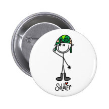 Love a Soldier Pinback Button