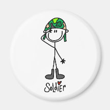 Love a Soldier Refrigerator Magnets