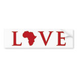 Love Africa Bumper Sticker bumper stickers