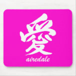 Love Airedale Mouse Pad