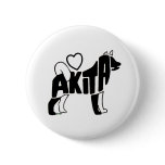 LOVE AKITAS BUTTON