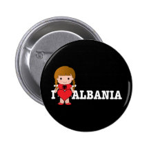 Love Albania Pins