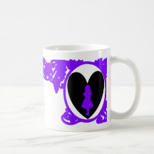 Love Alice Vintage Frame in Vibrant Purple Mug