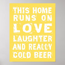 Love and Cold Beer Poster