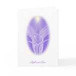Love and Light Purple Angel - Greeting Card