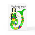 Love and Luck Mermaid St. Patrick's Day Card