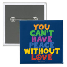 Love and Peace Button