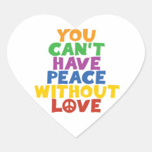 Love and Peace Stickers