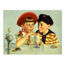 Love and Romance, Vintage Save the Date! Postcard