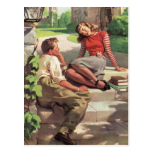Love and Romance, Vintage Save the Date! Postcards