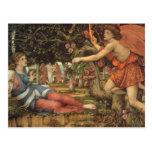 Love and the Maiden by Stanhope, Victorian Angel Post Card