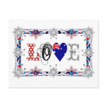 Love Australia Postkarte