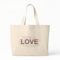 love canvas bag