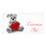 *Love Bear* Teddy Bear Personalised Photo Card