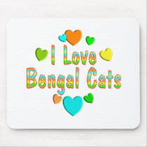 Love Bengal Cats Mousemat