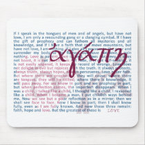 Love Bible Verse on Christian Mouse Pad