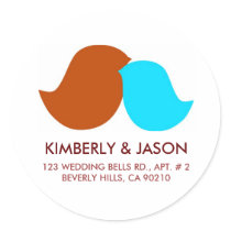 Love Birds Address Labels