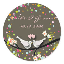 Love birds + confetti dots