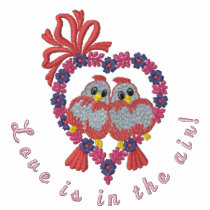 Love Birds Embroidered Polo Shirt