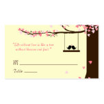Love Birds Falling Hearts Oak Tree Name Cards Business Card Template