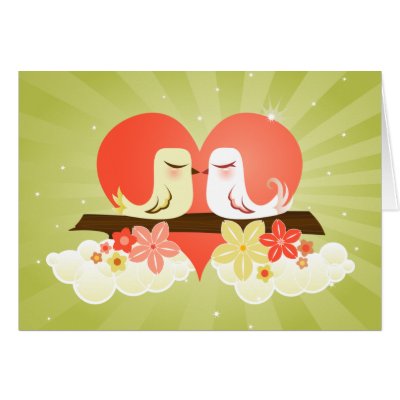 Love Birds - Green Cards by creativetaylor
