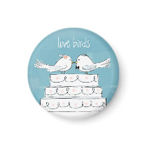 Love Birds Fridge Magnets