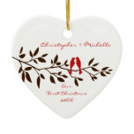 Love Birds Our First Christmas Ornament