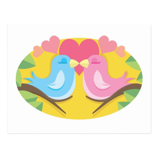 Love Birds Postcards