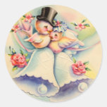 Love Birds Round Sticker