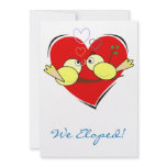 Love Birds We Eloped invitations