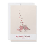 Love Birds Wedding Invitation