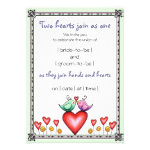 Love Birds Wedding Invitation