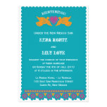 Love Birds Wedding Invitation - Aqua
