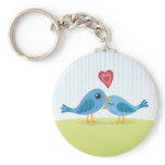 Love birds with heart cute keychain for girls