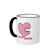 love bites biting heart mugs