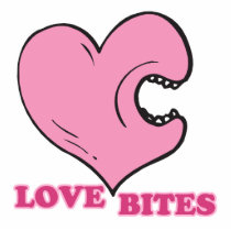 love bites biting heart acrylic cut outs