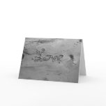 Love Black & White Greetings Card