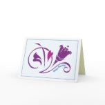 Love Blossoms Birthday Card /sky blue