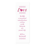 Love-Bookmark/Pink business cards