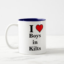Love Boys in Kilts cup Mug