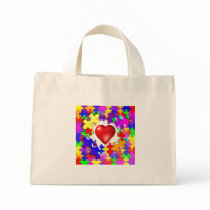 Love Breaks Thru Autism Canvas Bag