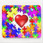 Love Breaks Thru Autism Mouse Pads