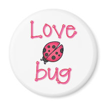 LOVE BUG by SHARON SHARPE Fridge Magnet